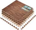 Wood Grain Floor Tiles Foam Mat Interlocking Tiles - Cushioned Wood