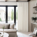 Natural Linen Pinch Pleated Curtains 108 in Long - Thick Textured