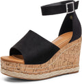 Women's Wedge Platform Espadrille Sandals - Comfortable Summer Wedges