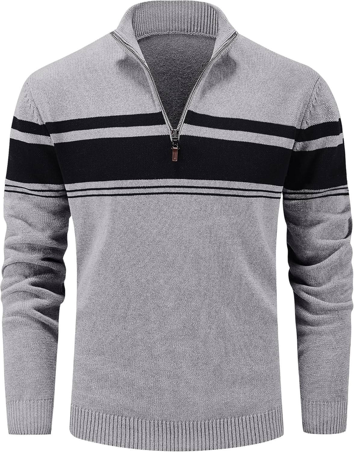 MAGCOMSEN Men's 1/4 Zip Cotton Sweater for Fall and Winter