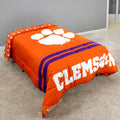 College Covers Clemson Tigers Reversible Comforter, Queen - Bold Team