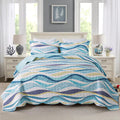 Beach Quilt King Size Coastal Quilt Set - Lightweight All-Season