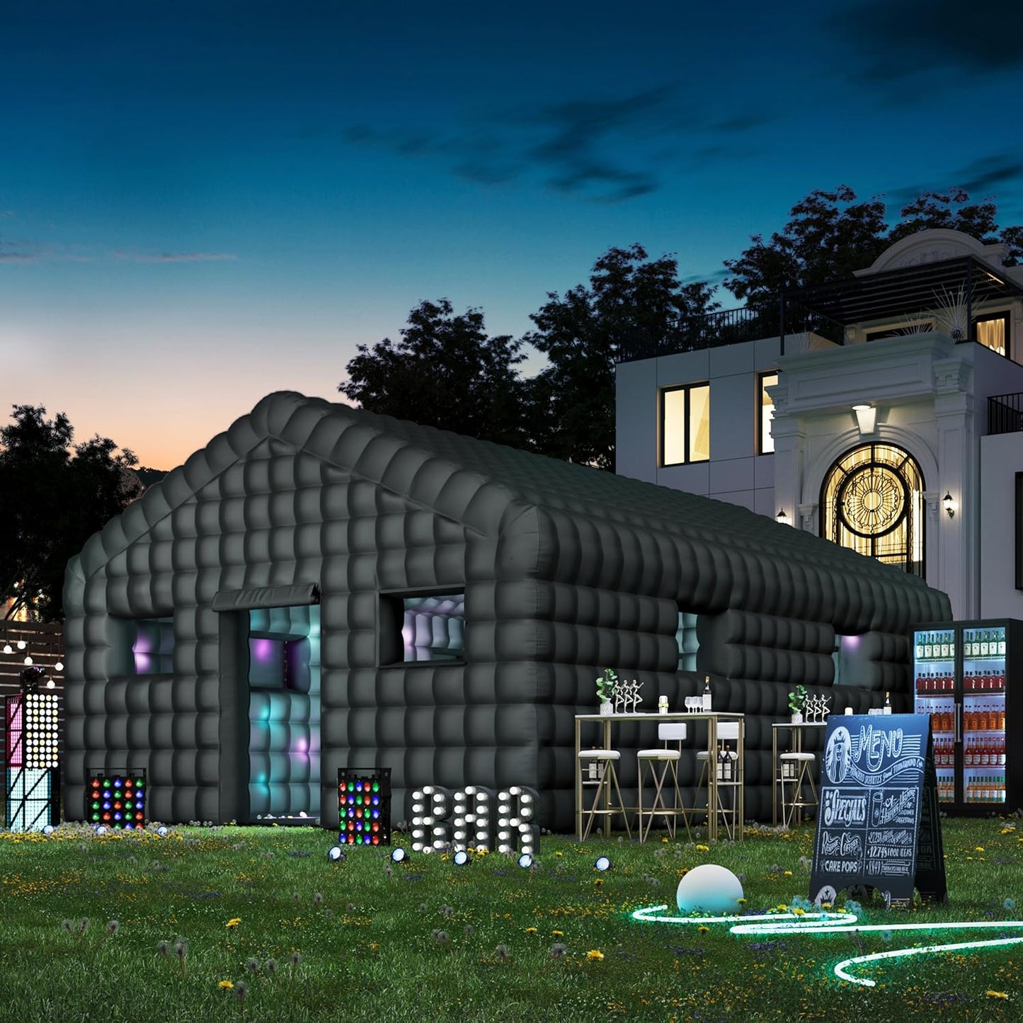 EROMMY 30x20x13 FT Inflatable Nightclub: Ultimate Party Experience!