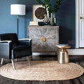 nuLOOM Oval 5x8 Rigo Jute Hand Woven Area Rug - Natural Texture