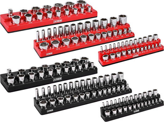 ARES 60057 Magnetic Socket Organizers for Efficient Tool Storage