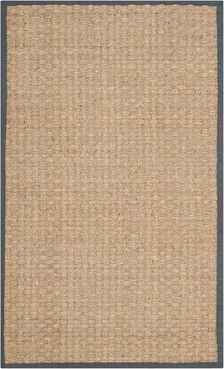 Natural Fiber Area Rug - 2ft 6in x 4ft Seagrass Basketweave Design