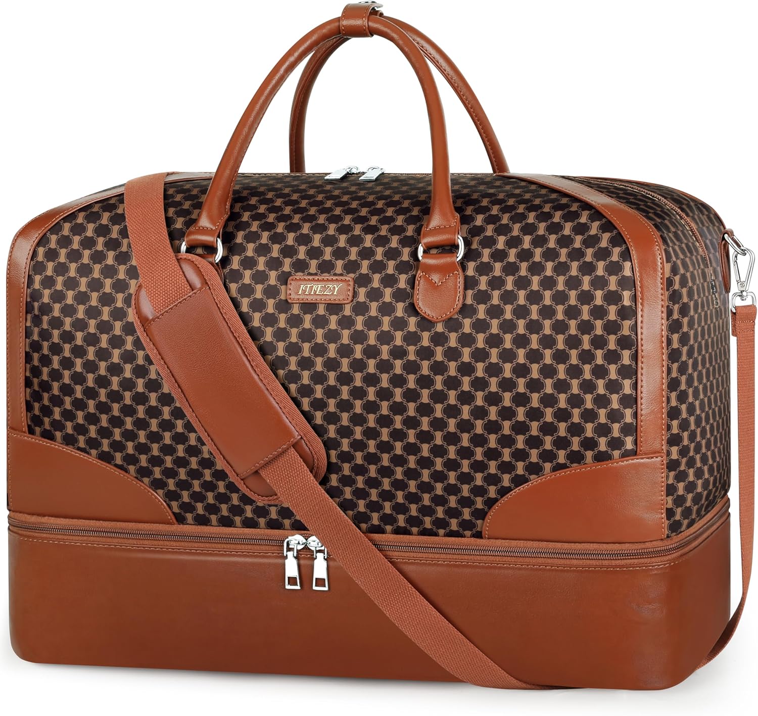 Weekender Bag for Women with Shoe Compartment for Travel