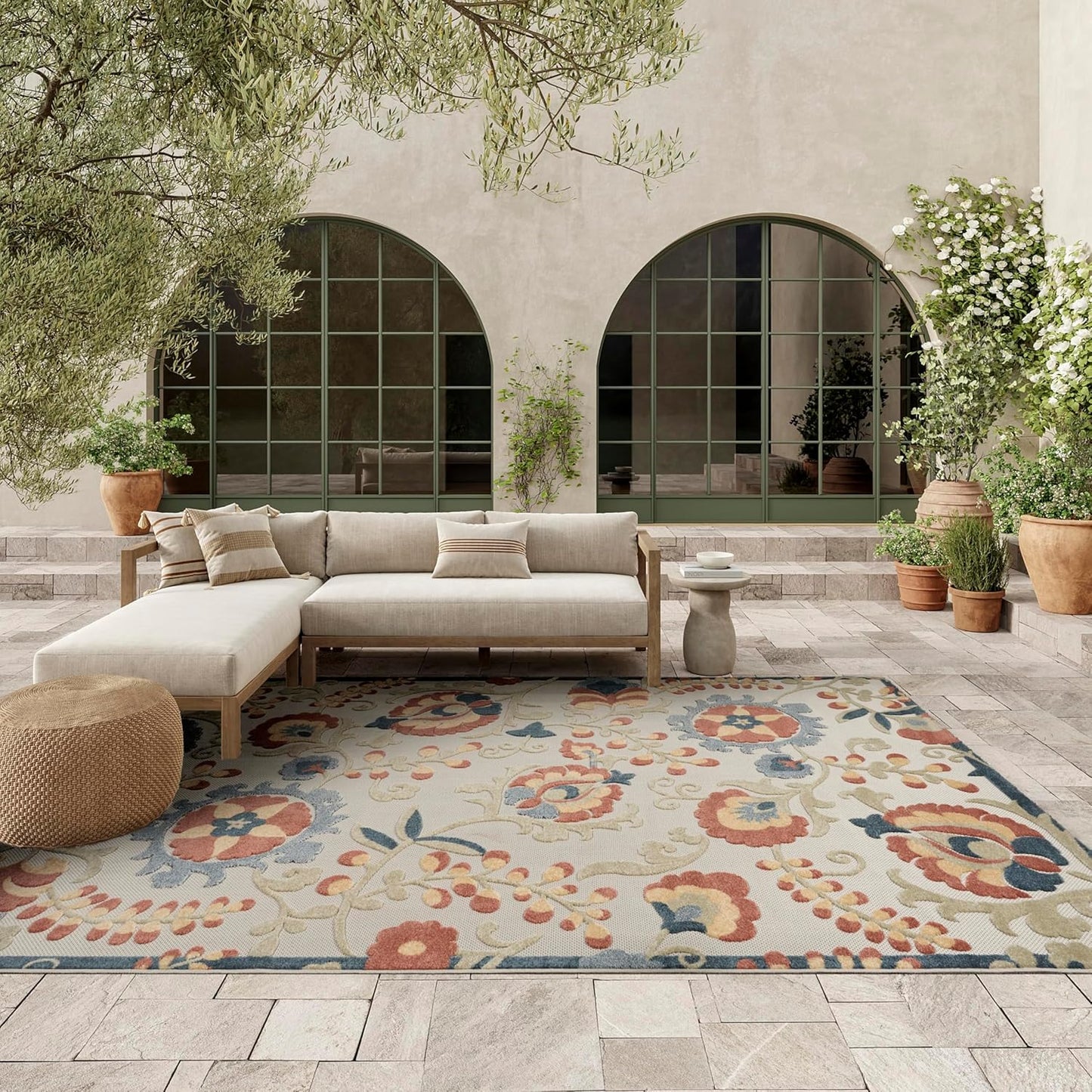 Nourison Aloha Grey Multicolor Area Rug for Every Room