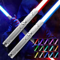 Light Up Swords Saber 2 Pack with Metal Hilt - Rechargeable 25.5 in