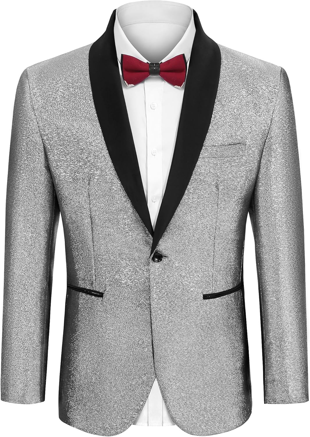 Stylish Men's Tuxedo Jacket Slim Fit Shawl Lapel Blazer
