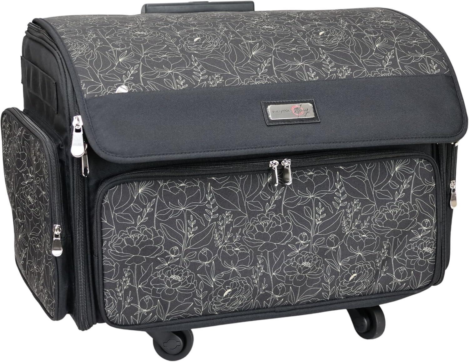 Deluxe Sewing Machine Storage Case - 4 Wheels for Easy Transport