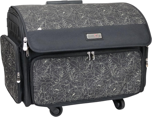 Deluxe Sewing Machine Storage Case - 4 Wheels for Easy Transport
