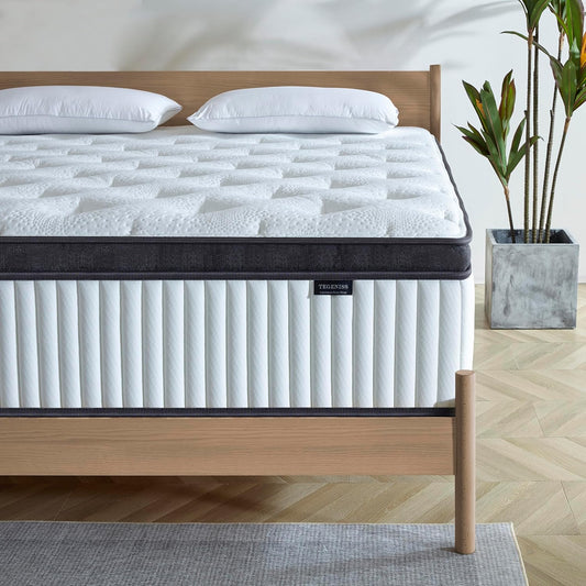King Size Mattress with Gel Memory Foam for Ultimate Comfort