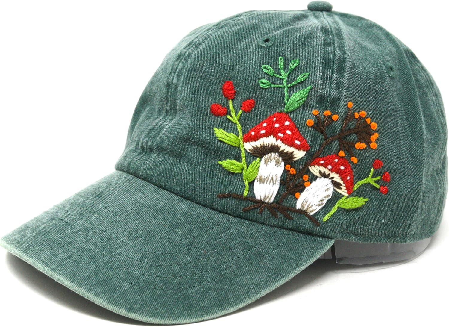 Unique Hand Embroidered Floral Baseball Cap for Stylish Look