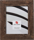Faux Barnwood Picture Frame 11 x 17 in - Rustic Brown Oak
