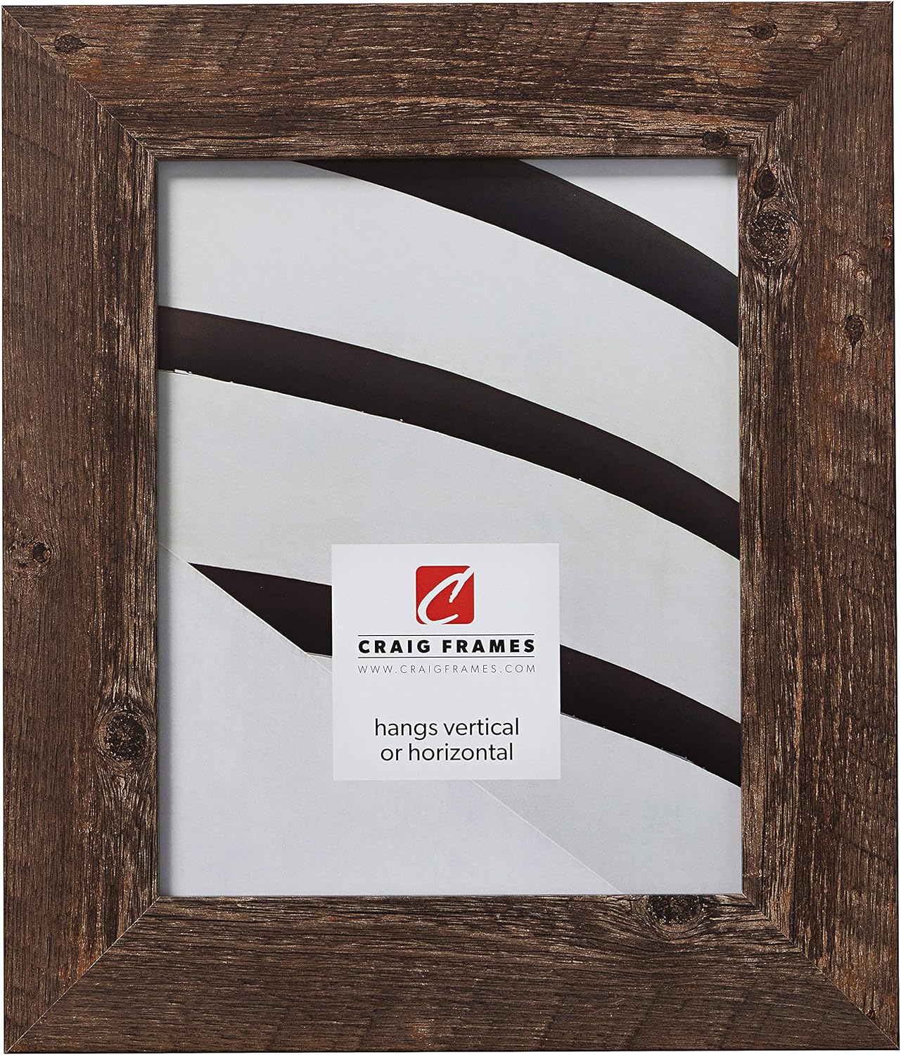 Craig Frames Faux Barnwood Picture Frame for Rustic Decor