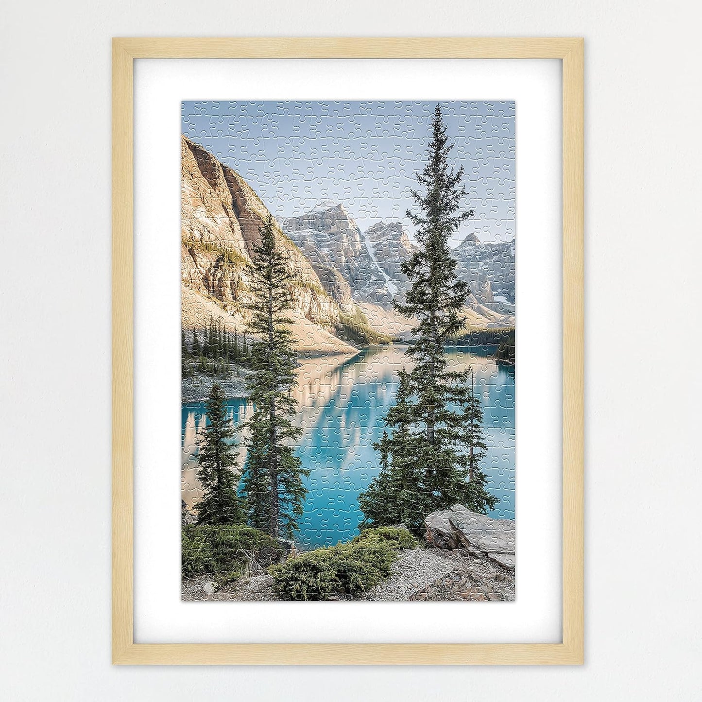 MCS Frame for Puzzles - Natural Woodgrain Display Frame