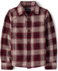 Boys' Long Sleeve Flannel Button Down Shirt - Soft Plaid Classic