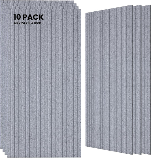 10 Pack Large Acoustic Panels for Sound Proofing and Aesthetics