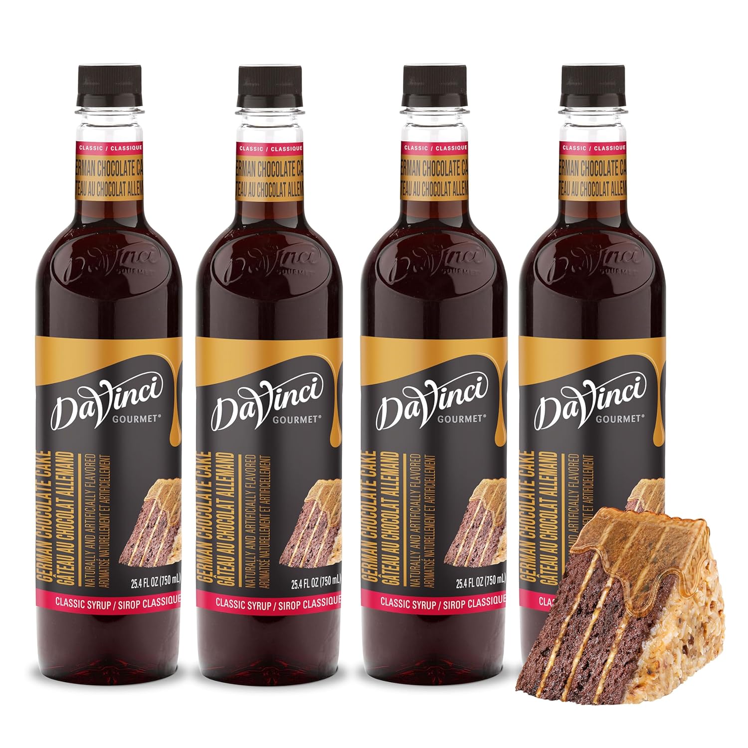 DaVinci Gourmet Classic German Chocolate Cake Syrup for Desserts