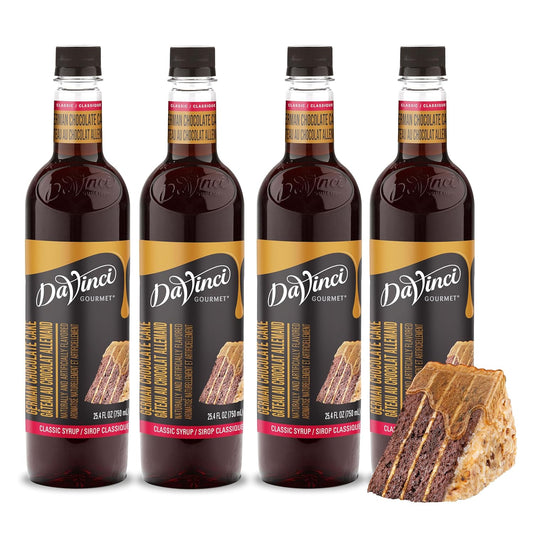 DaVinci Gourmet Classic German Chocolate Cake Syrup for Desserts