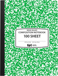 EPI Wide Ruled Marble Composition Notebook Green 48-Pack