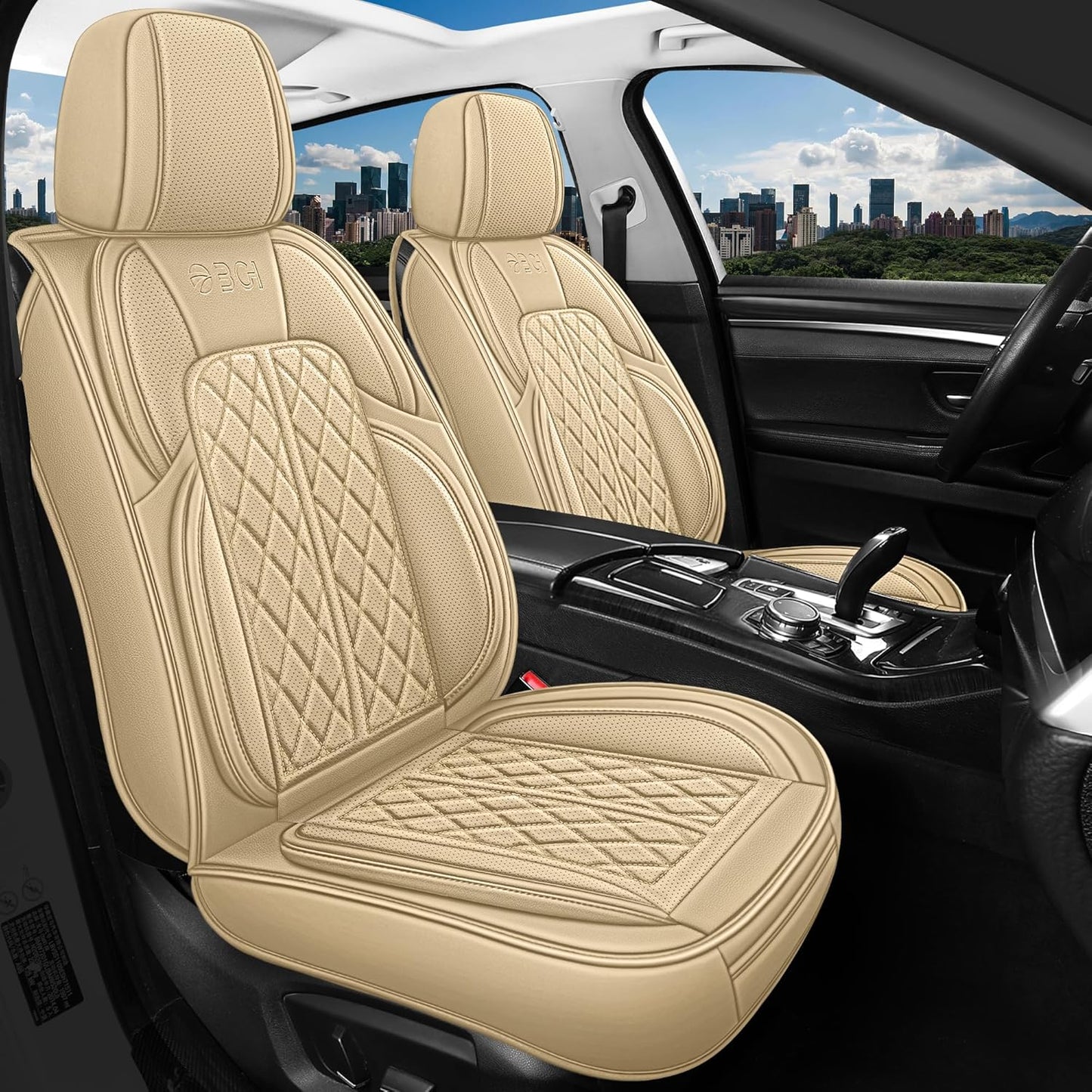 Leather Automotive Seat Covers for Cars, SUVs, and Sedans