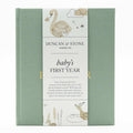 Baby First Year Book Heirloom Keepsake - Sage Green Memory Book