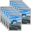 Picrit 8.5x11 Farmhouse Picture Frame Set of 12 for Display