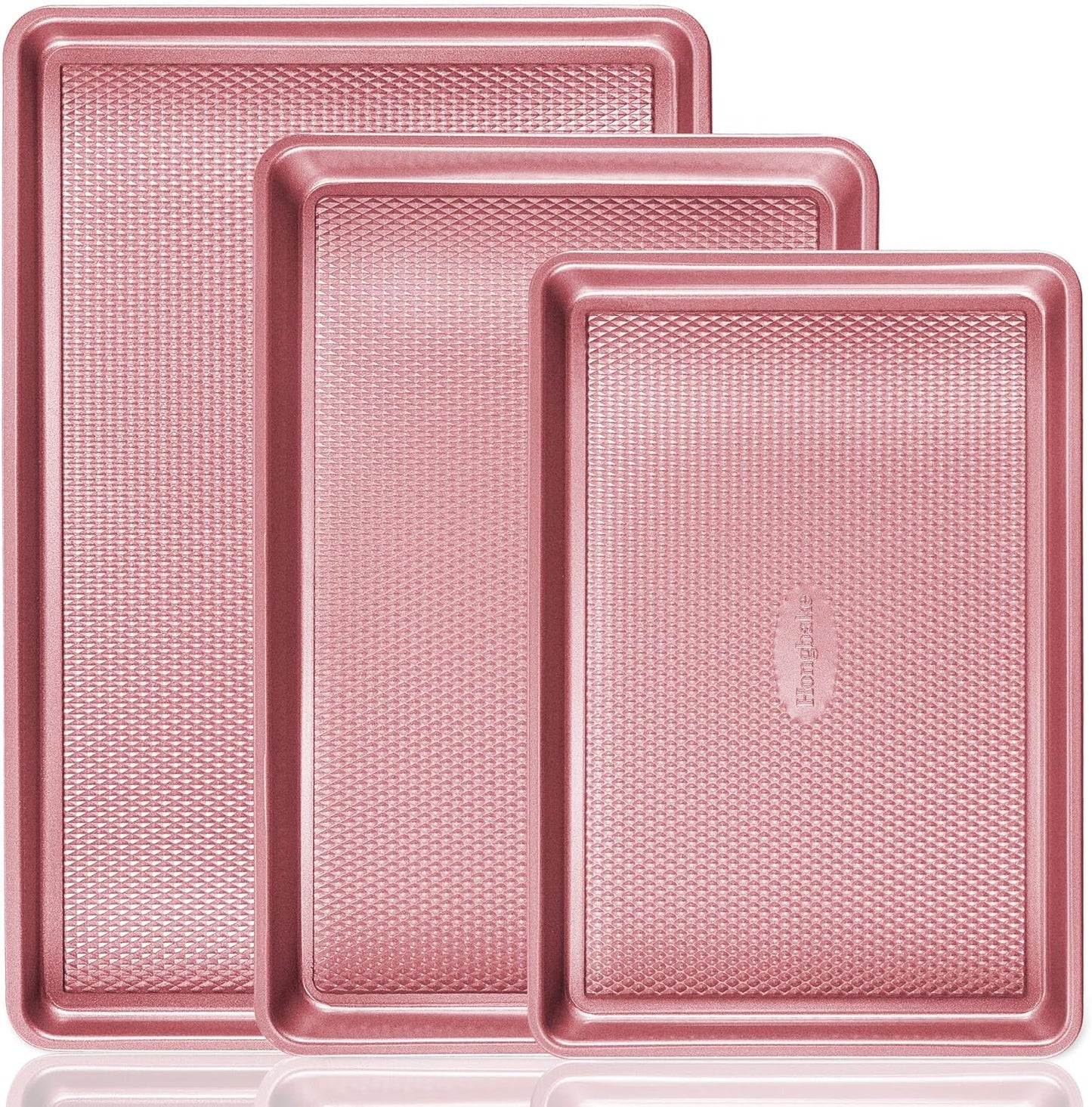 HONGBAKE Baking Sheet Pan Set for Perfect Cookies and More