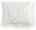 Medallion Chenille King Pillow Sham - Vintage Cotton Accent