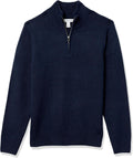 Men's Long-Sleeve Soft Touch Quarter-Zip Sweater for Layering
