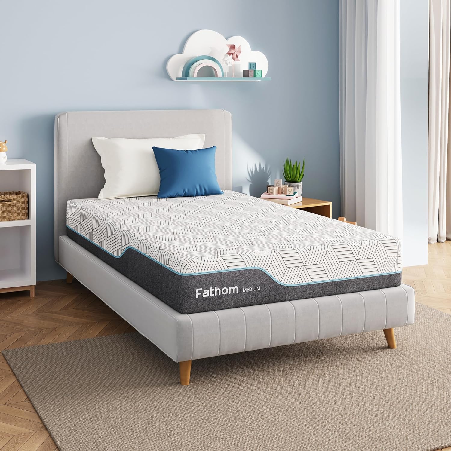FATHOM Medium Full Mattress 12 Inch for Cool Sleep & Relief