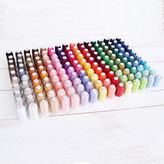 Threadart 160 Color Embroidery Thread Set | All Color Sets | 500M Spools | for All Machines