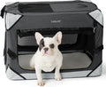 Collapsible Dog Crate for Small Dog Charcoal Gray - 4-Door Travel