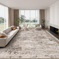 8x10 Washable Area Rugs - Soft Abstract Non-Slip Rug for Home