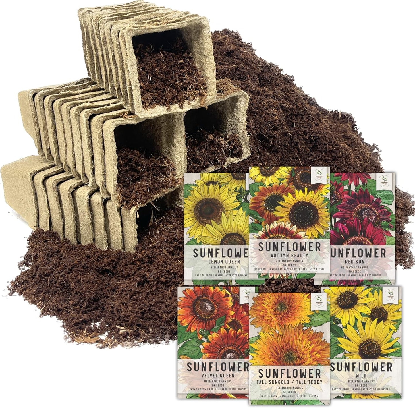 Sunflower Seed Packet Collection for Thriving Gardens