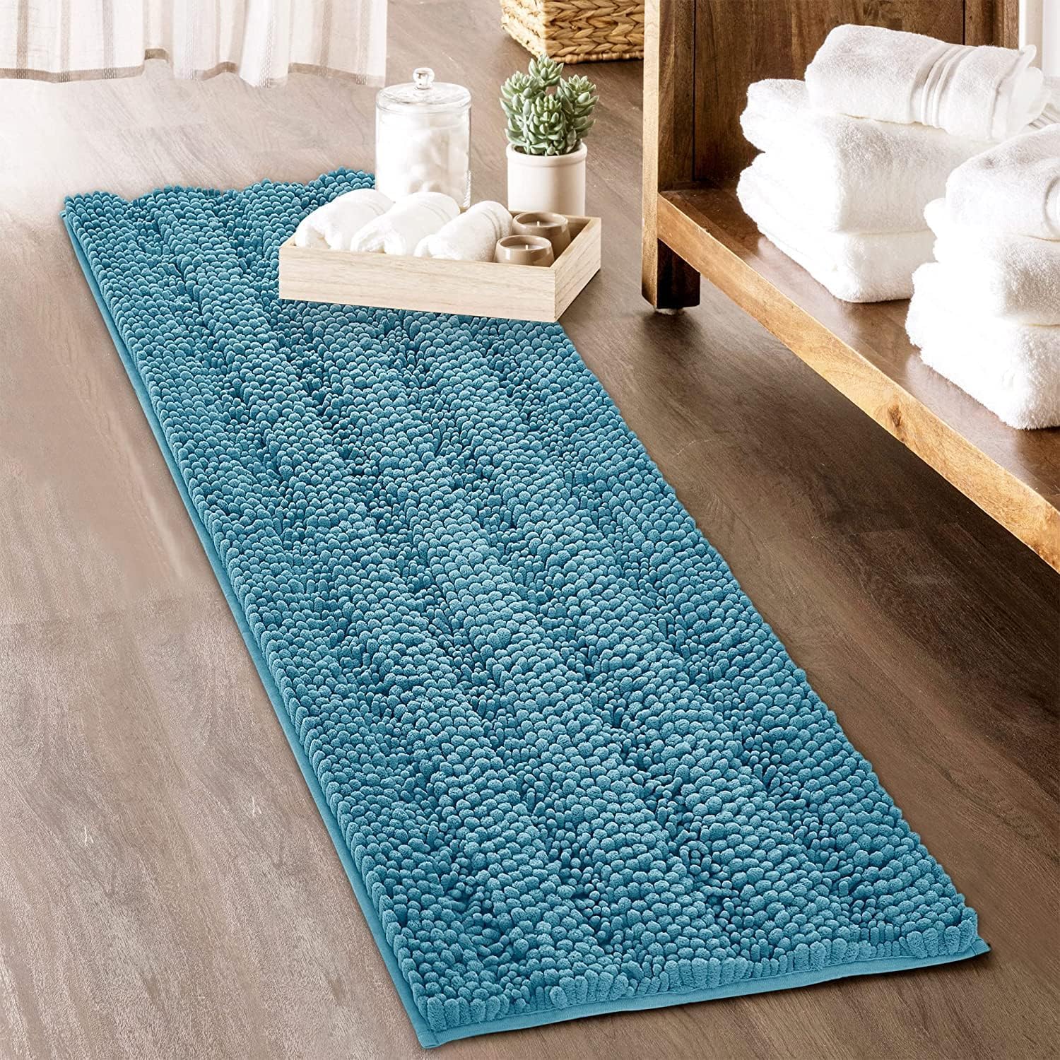 KGORGE Large Bathroom Rugs - Soft Non-Slip Bath Mat for Shower