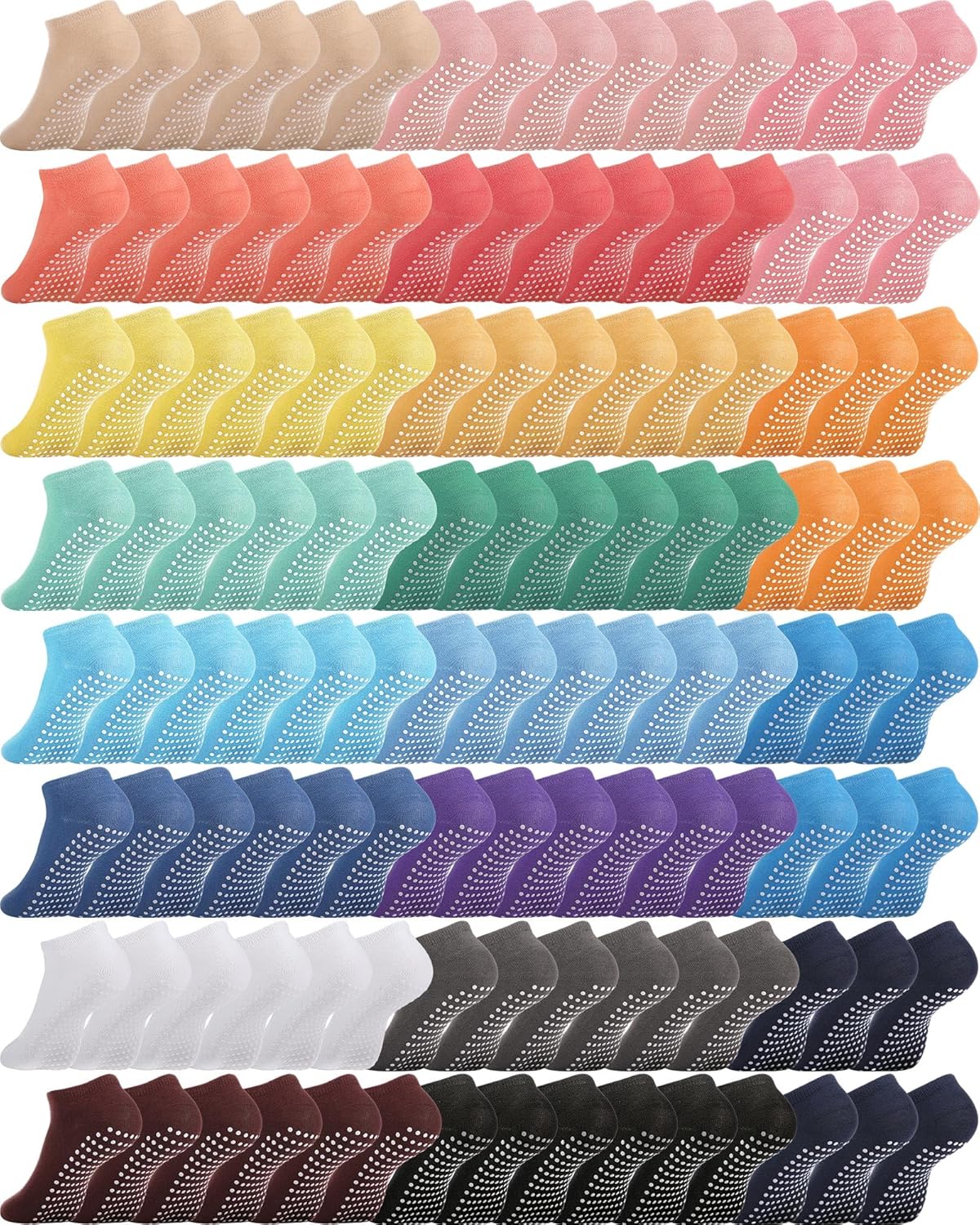 Chuarry Grip Yoga Socks Bulk - Non Slip & Anti Skid