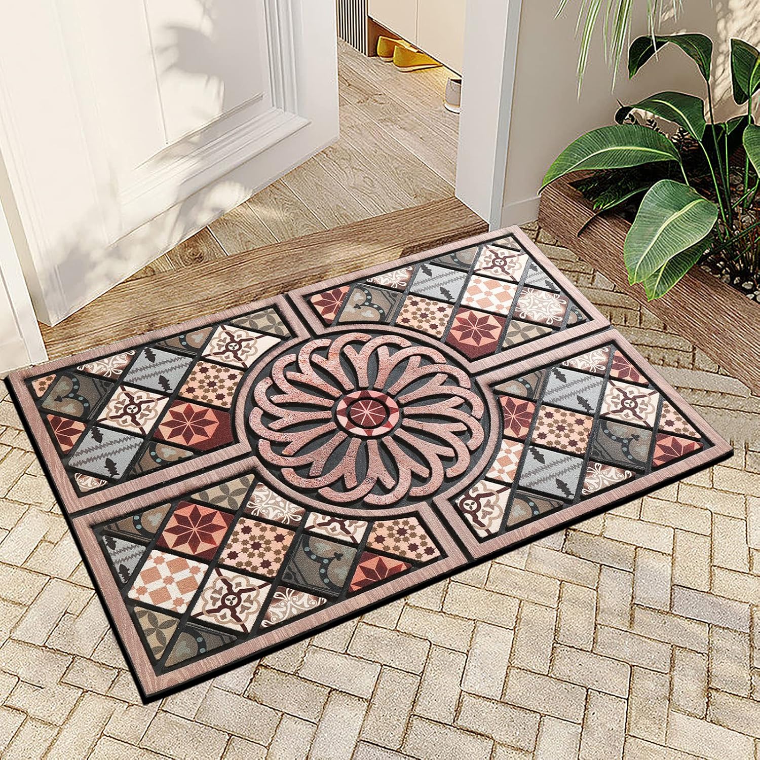 Durable Heavy Duty Front Door Mat for High Traffic Areas