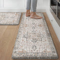 GENIMO 17.3in x 47in + 17.3in x 30in Kitchen Mats - Anti Fatigue Set