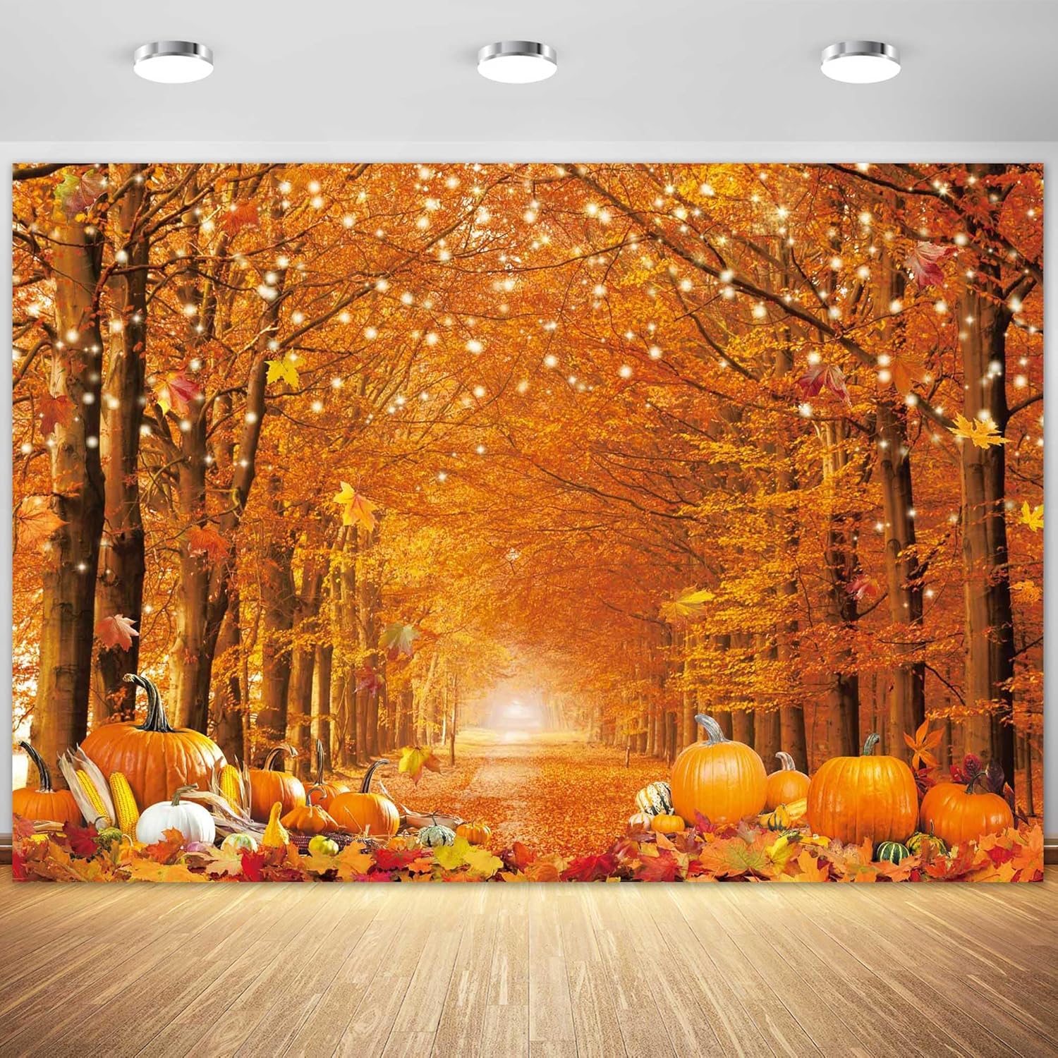 10x8FT Fall Photo Backdrop for Autumn Party Decorations