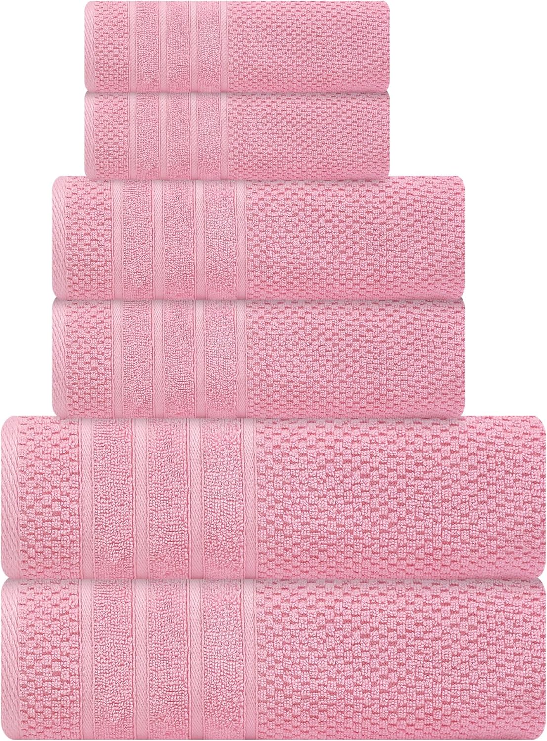 Luxurious 100% Cotton Bath Towels Set - Soft & Absorbent