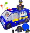 Police Car Pop Up Play Tent with Sound Button - Interactive Pretend