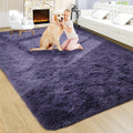 Fluffy 8x10 Area Rug - Thick Shag Throw Carpet for Living Room