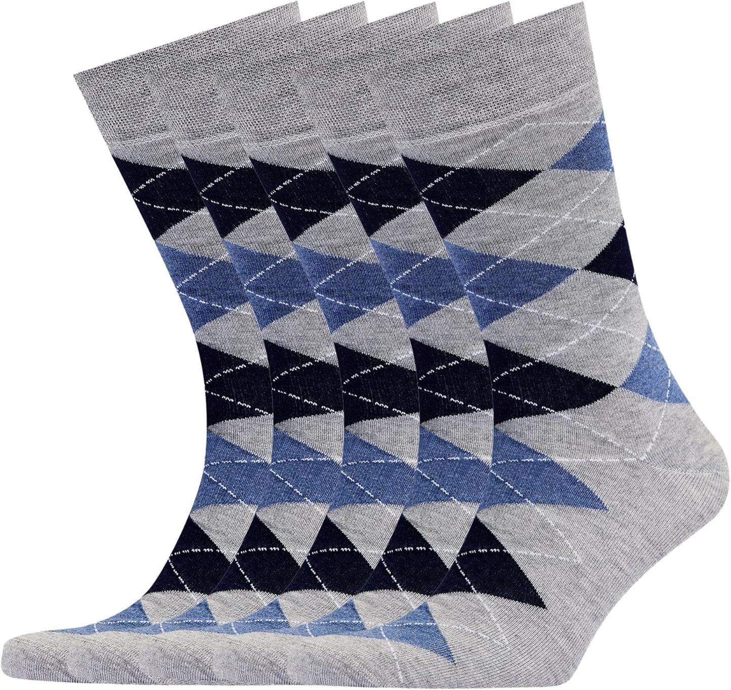 VRD Mens Dress Socks 5-Pack Assorted Patterns for Every Occasion