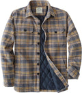 Dubinik Mens Shacket Flannel Shirt - Lightweight Jacket for Comfort