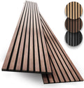 2-Pack Acoustic Wood Slat Panels - Soundproof Wall Paneling