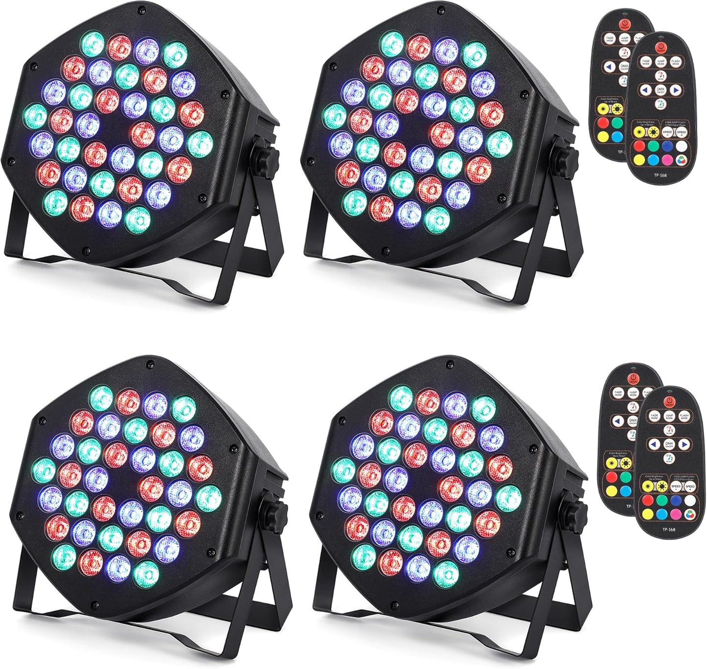 Rechargeable Par Lights 36 RGB Stage Lights for Events