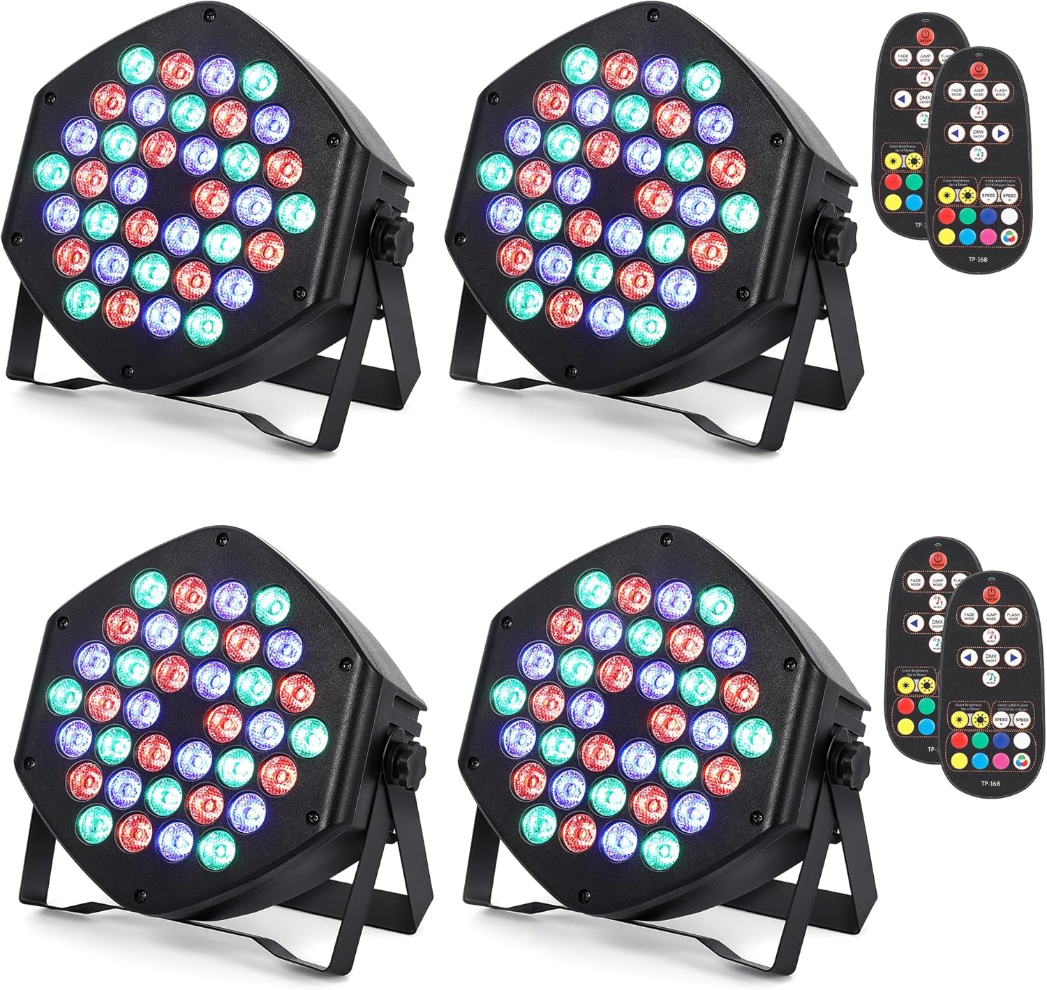 Rechargeable Par Lights 36 RGB Stage Lights for Events